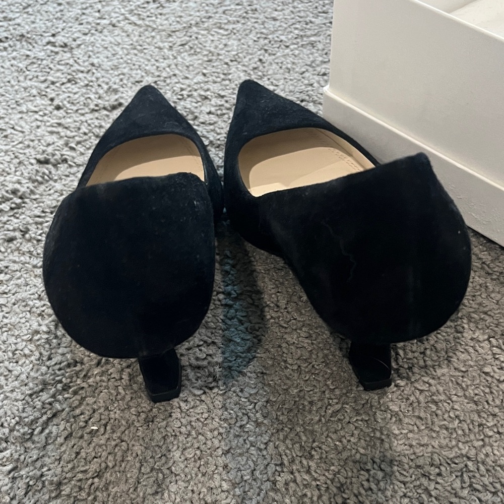 Sandro Black Suede Heels - Picture 5 of 6